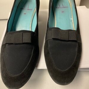 Thierry Rabotin Black Suede shoes short block heel